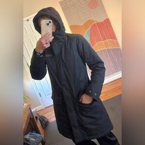 Columbia Sports Wear Black Hooded Winter Coat